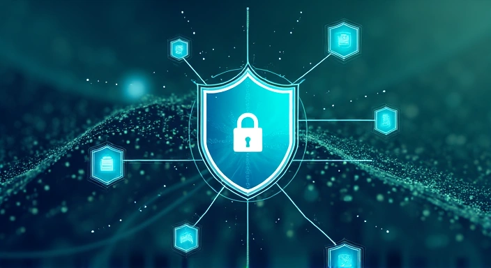 Secure data protection illustration